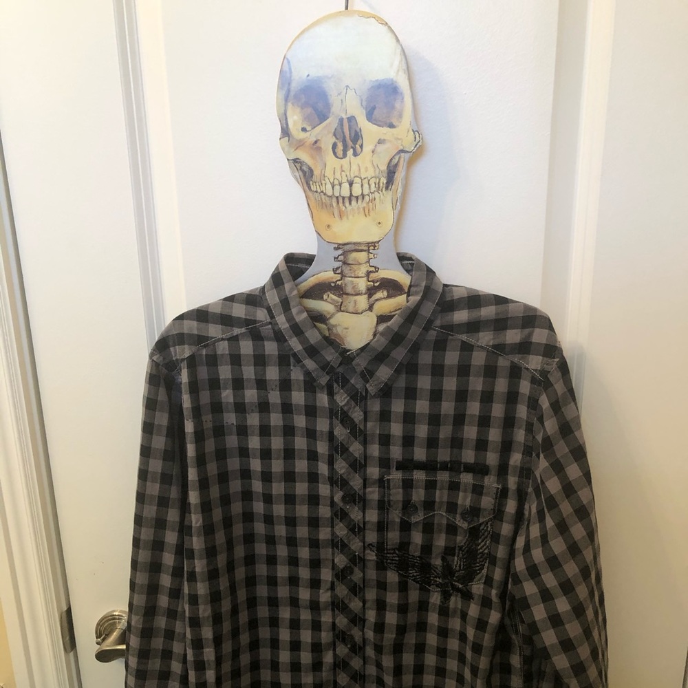 DKNY Jeans Men’s S Plaid Shirt